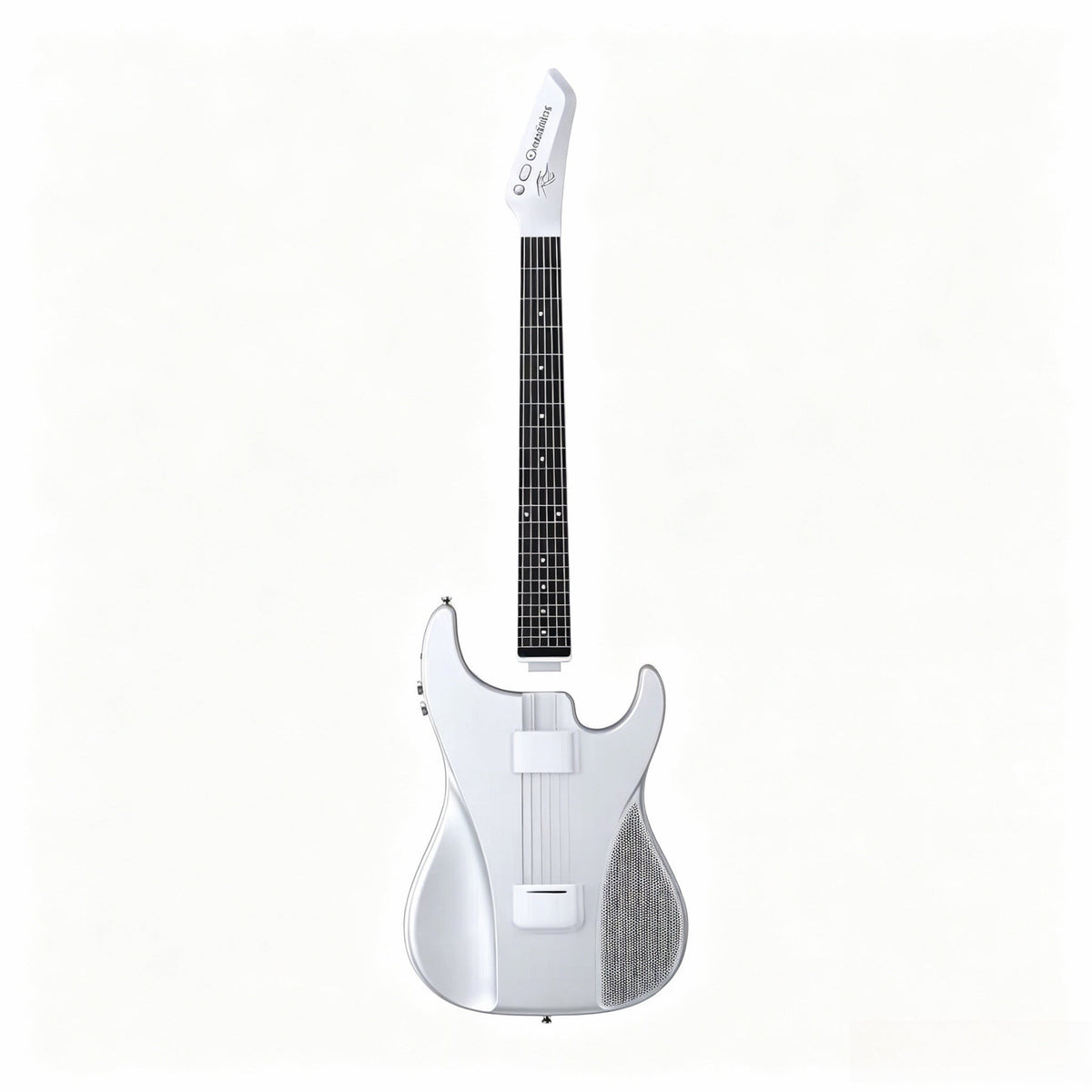 🎸Silent No-Sore-Finger Smart Travel Guitar Black & White for Beginners & Band