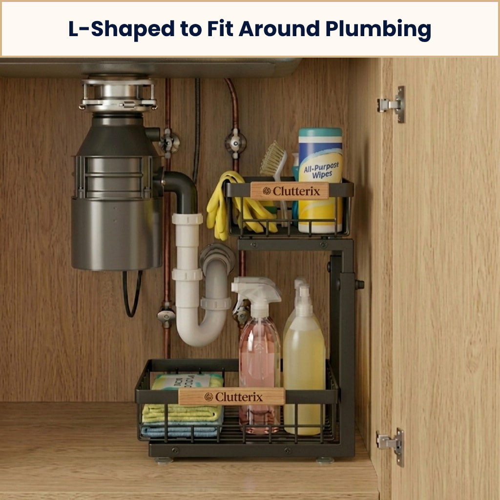 Under Sink Organization System-No More Mess, Maximize Space