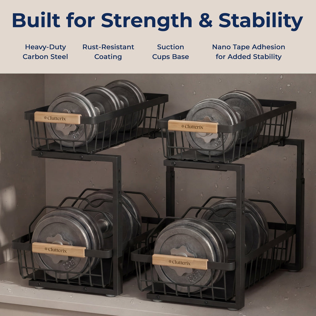 Under Sink Organization System-No More Mess, Maximize Space