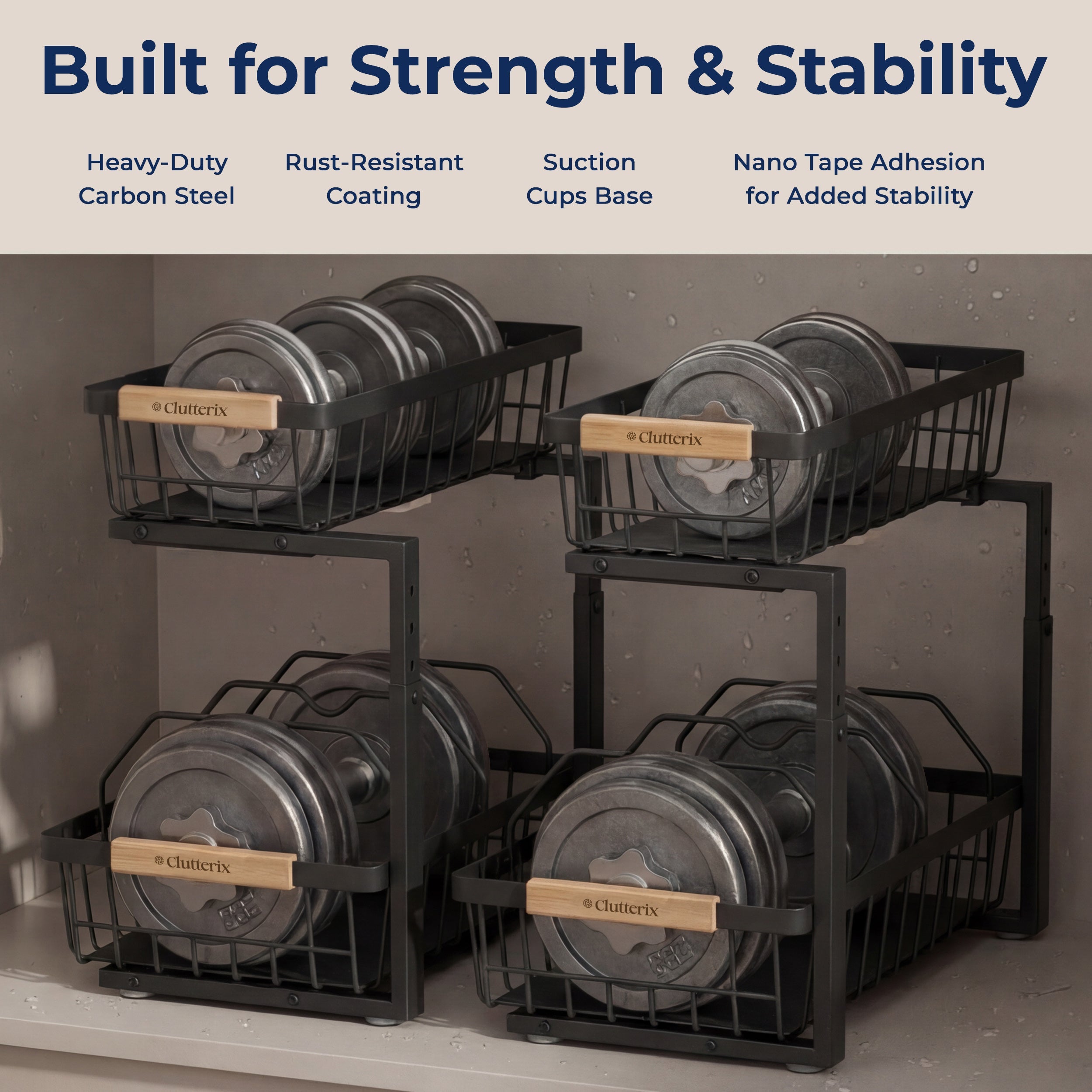 Under Sink Organization System-No More Mess, Maximize Space