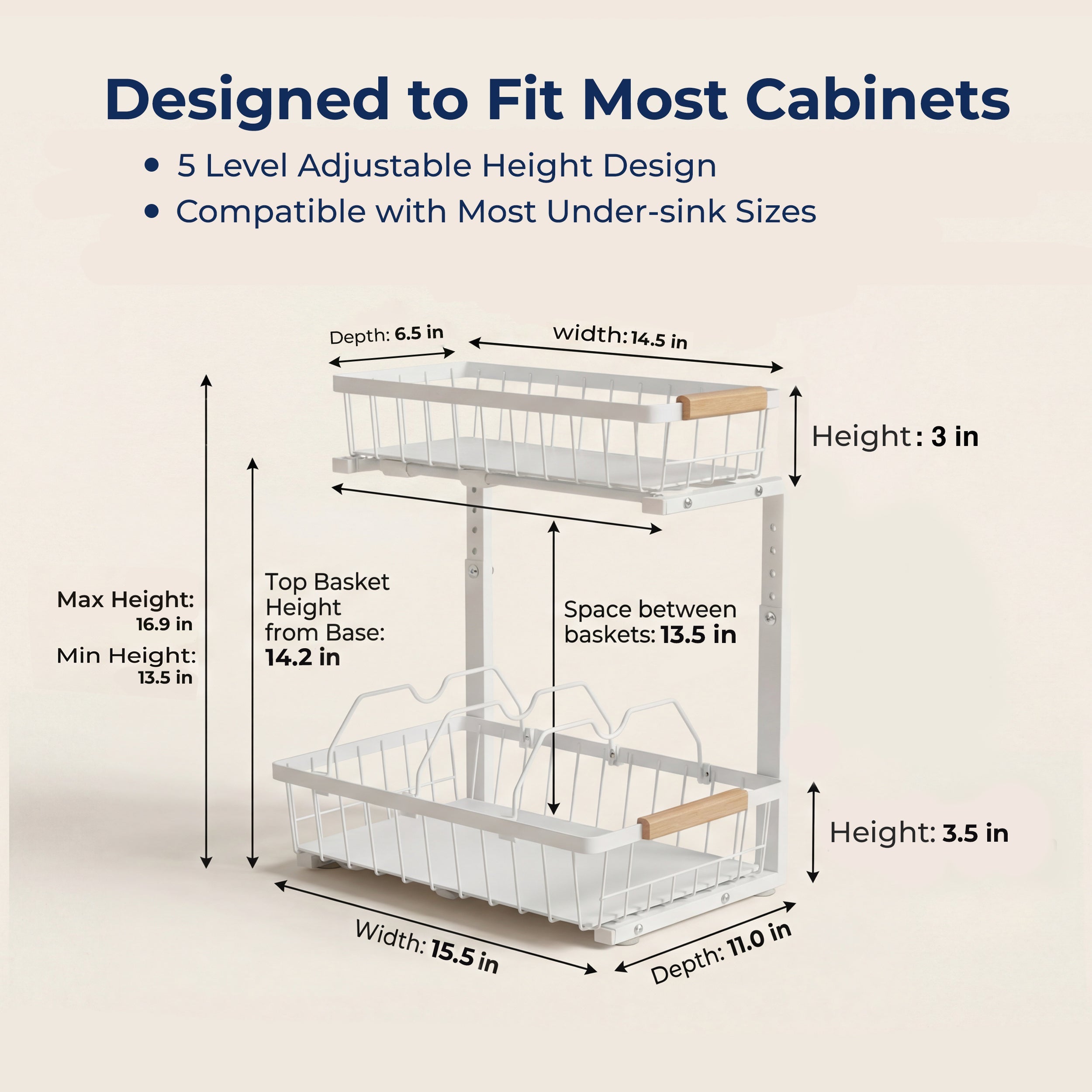 Under Sink Organization System-No More Mess, Maximize Space