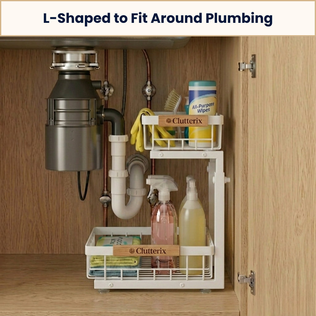 Under Sink Organization System-No More Mess, Maximize Space
