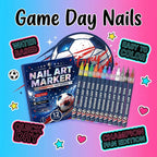 ⚽ Game Day Soccer Nail Art Pens | Paint Team Colors In Seconds