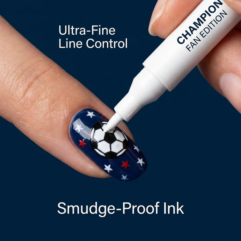 ⚽ Game Day Soccer Nail Art Pens | Paint Team Colors In Seconds