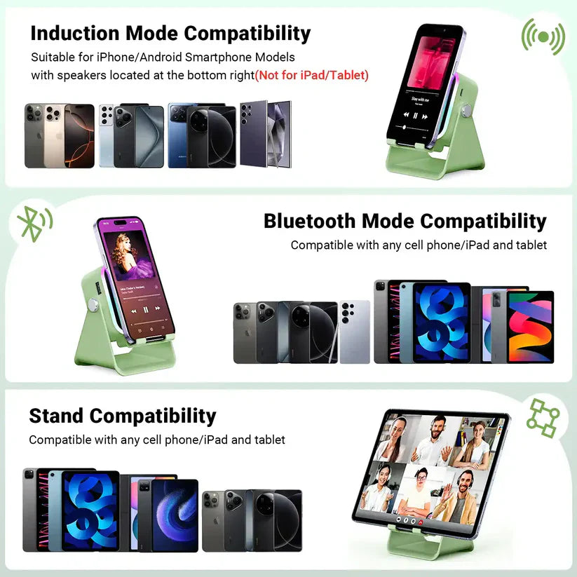 Instant Sensory Boost Wireless Induction Bluetooth Speaker