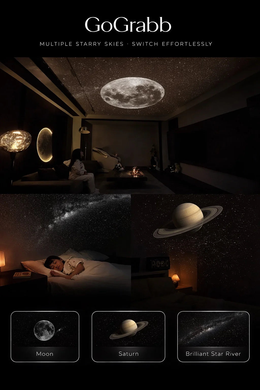 Milky Way Night Light Projector
